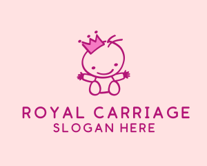 Pink Baby Princess logo design