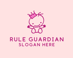 Pink Baby Princess logo design