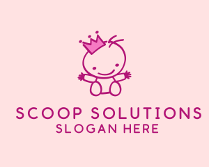 Pink Baby Princess logo design