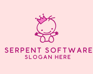 Pink Baby Princess logo design