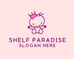 Pink Baby Princess logo design