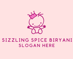 Pink Baby Princess logo design