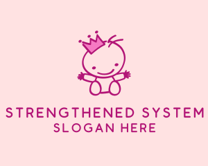 Pink Baby Princess logo design