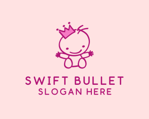 Pink Baby Princess logo design