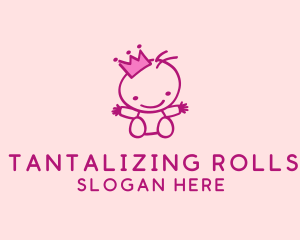 Pink Baby Princess logo design