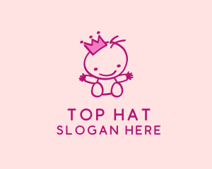 Pink Baby Princess logo design