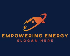 Electric Lightning House logo design