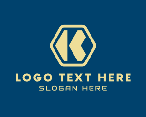 Hexagon Tech Letter K  logo