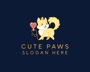 Cute Cat Animal logo design