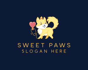 Cute Cat Animal logo design