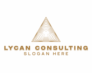 Financial Investment Pyramid logo design