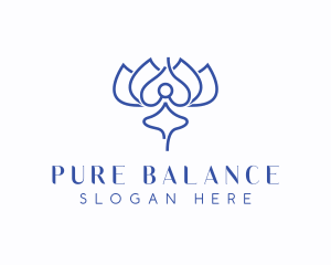 Standing Balance Yoga logo design