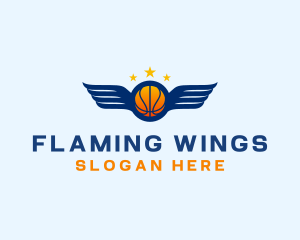 Basketball Varsity Wings logo design