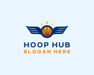 Basketball Varsity Wings logo design