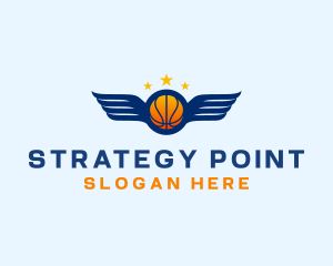 Basketball Varsity Wings logo design