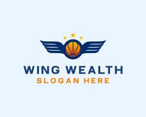 Basketball Varsity Wings logo design