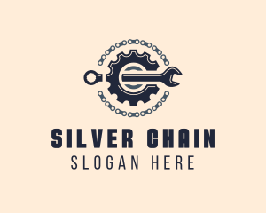 Wrench Gear Chain Mechanic logo