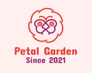 Flower Butterfly Garden logo design