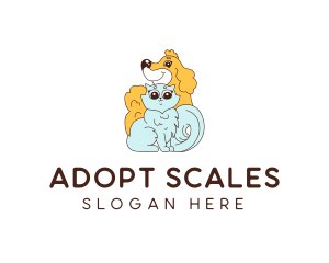 Dog Cat Pet Grooming logo design