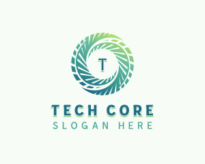 Cyberspace Technology Software logo design