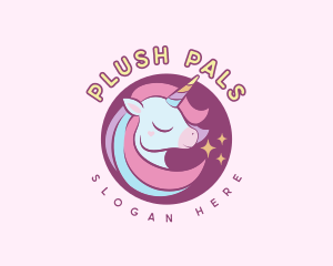 Cute Unicorn Toy logo design