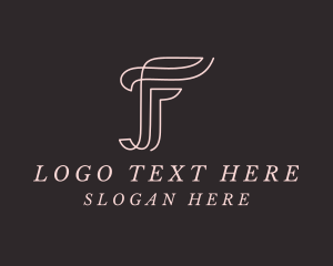 Feminine Boutique Letter F logo