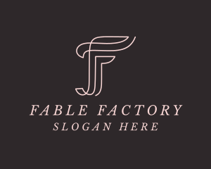 Feminine Boutique Letter F logo design