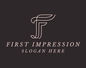 Feminine Boutique Letter F logo design