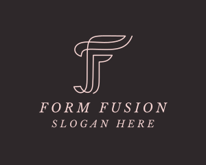 Feminine Boutique Letter F logo design