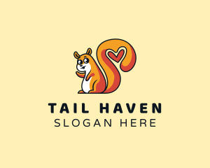 Squirrel Tail Heart logo