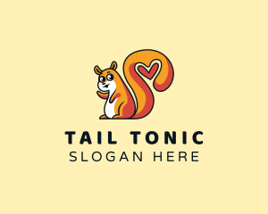 Squirrel Tail Heart logo