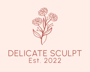 Botanical Flower Arrangement logo design