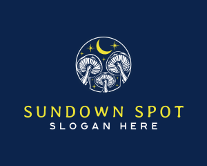 Mushroom Night Sky logo