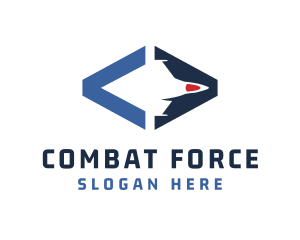 Fighter Jet Air Force logo design