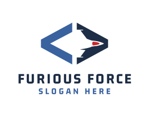 Fighter Jet Air Force logo design