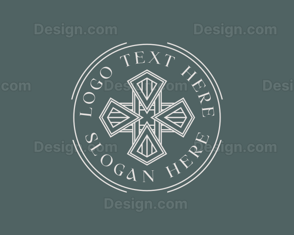 Religious Christian Cross Logo