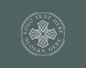 Religious Christian Cross logo