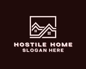 Residential Home Roofing logo design