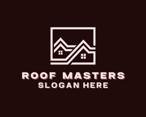 Residential Home Roofing logo design