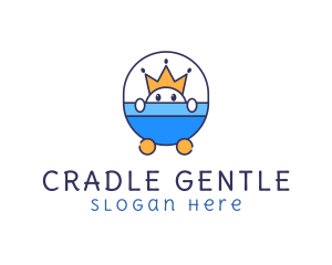 Crown Cute Boy logo design