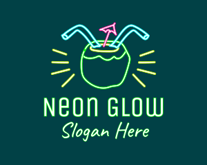 Neon Coconut Drink  logo