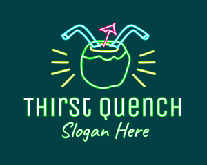 Neon Coconut Drink  logo