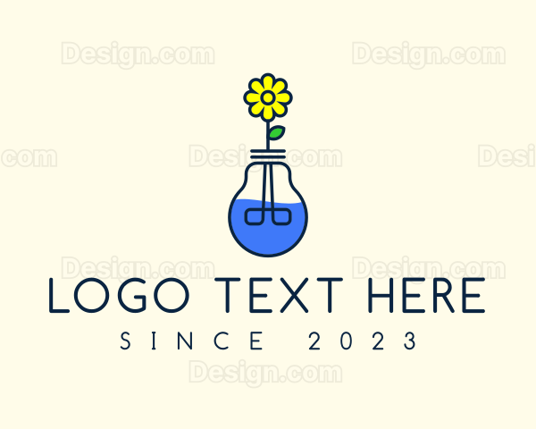 Flower Bulb Vase Logo