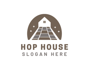 House Flooring Pavement  logo design