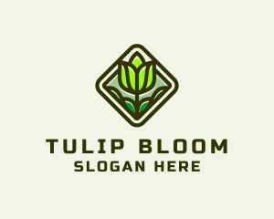 Wellness Tulip Flower Spa  logo design