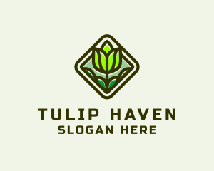 Wellness Tulip Flower Spa  logo design