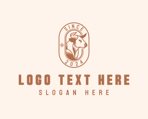 Rodeo Bullfighting Bull logo