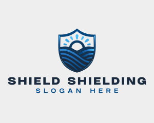 Shield Ocean Sunrise logo