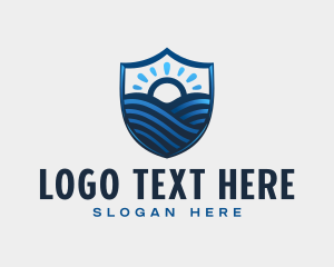 Shield Ocean Sunrise logo