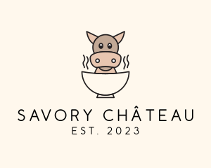 Cow Beef Soup logo design